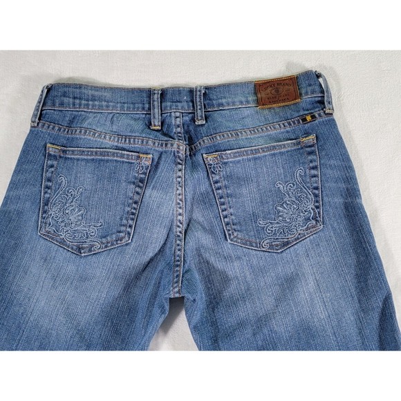 Lucky Brand Sweet N Crop Size 28 Blue Denim Mid-Rise Straight Leg Women's Jeans - Picture 7 of 16